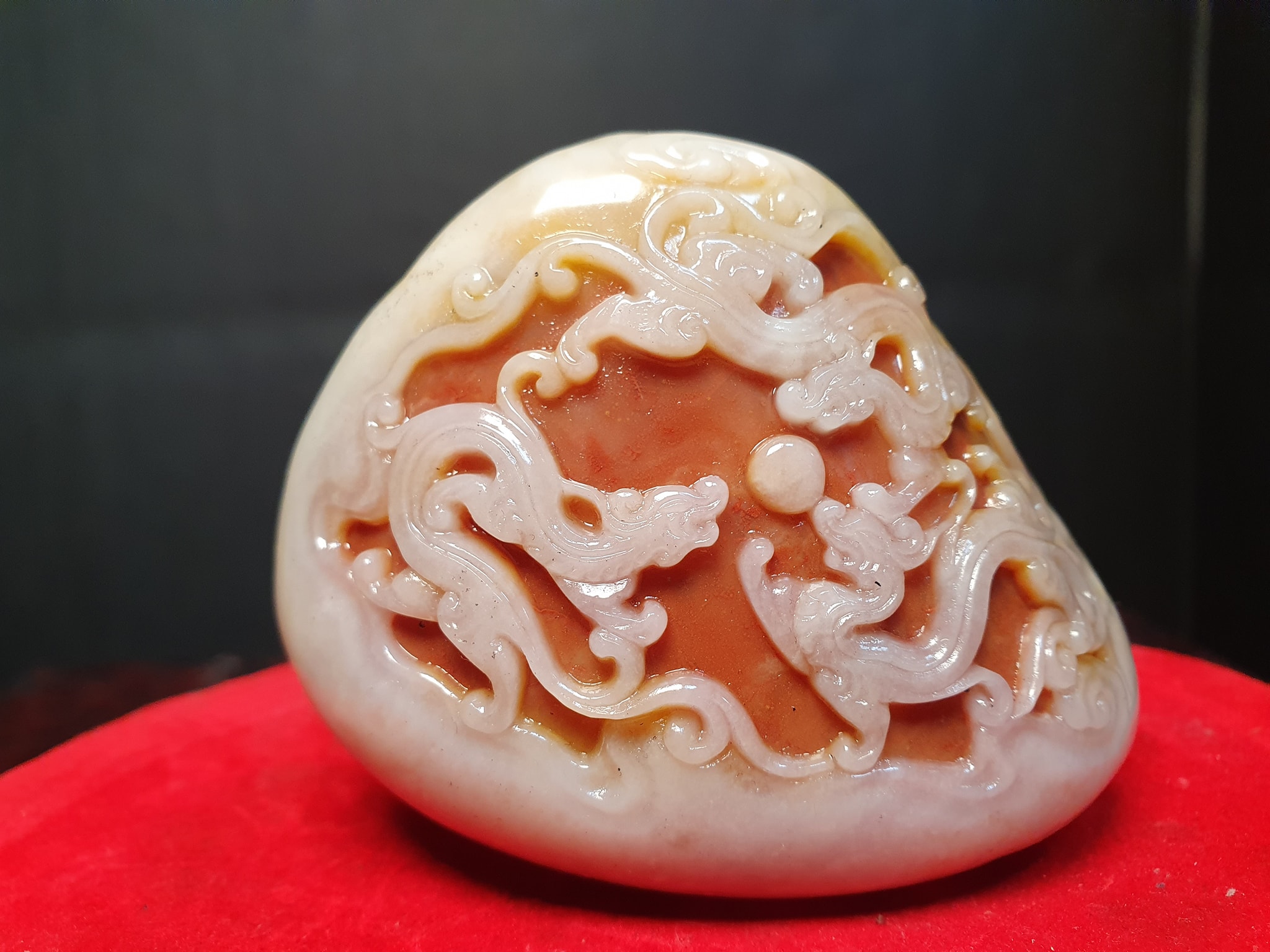 正宗福建壽山紅田黃【極品銀包紅】