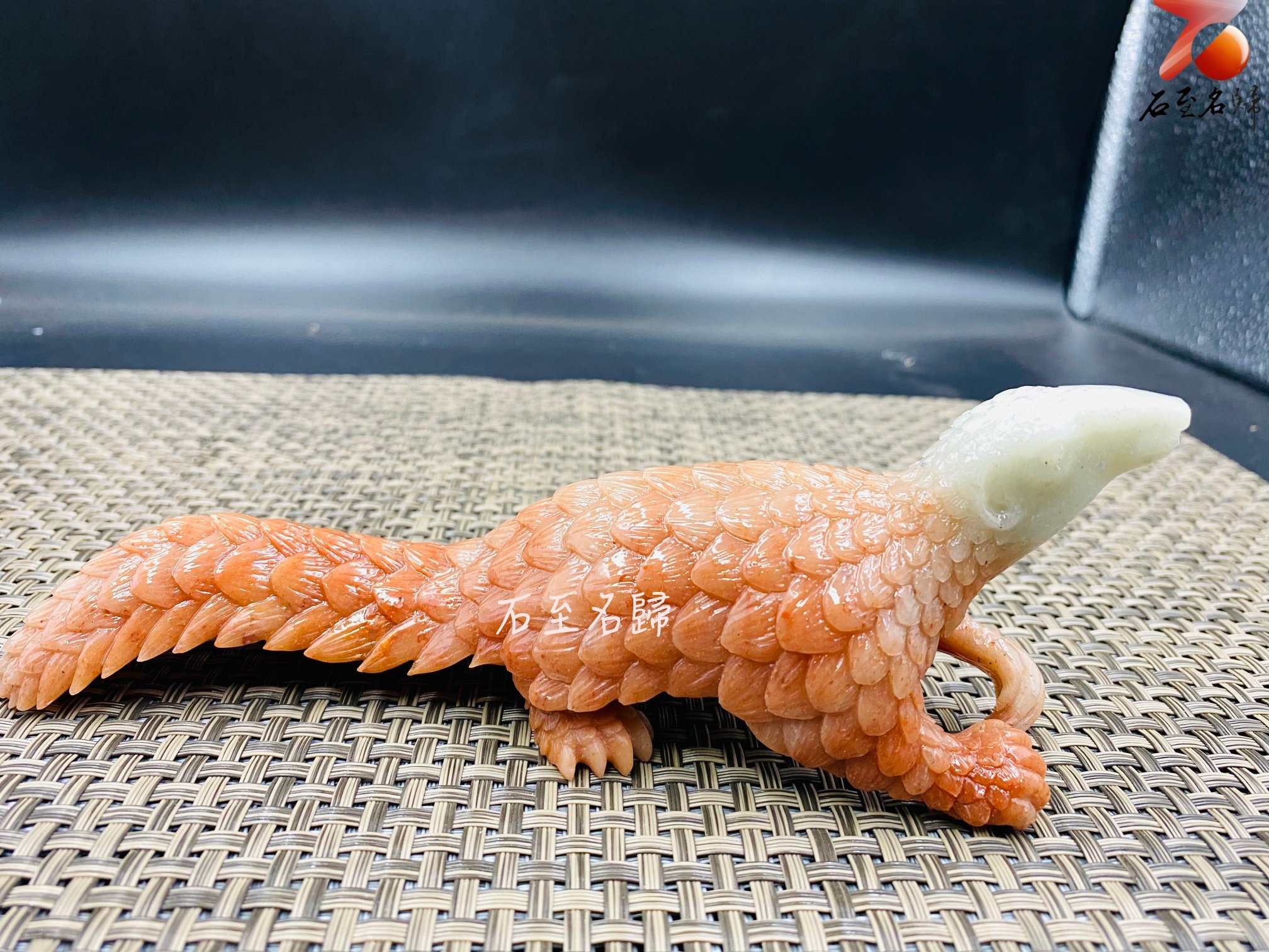 壽山峨嵋石【穿山甲-白首赤甲，護運開祥】王逸文老師純手工雕刻