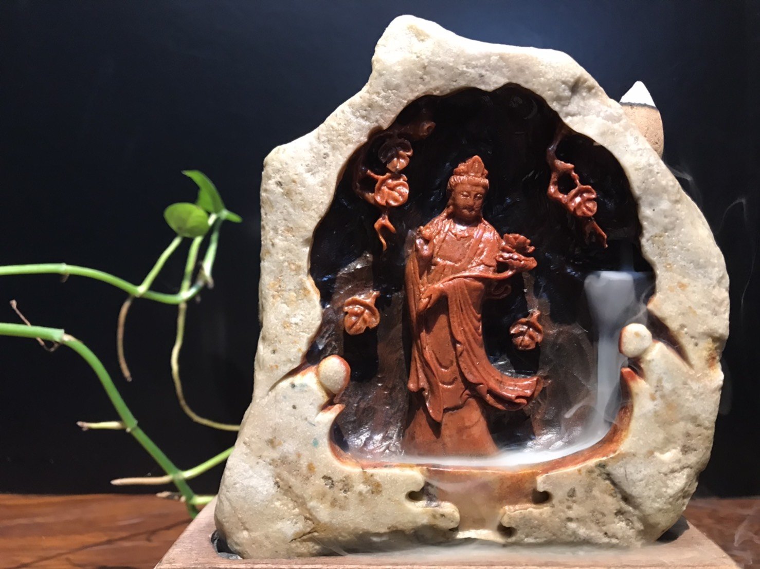 壽山牛蛋石【觀音倒流香】