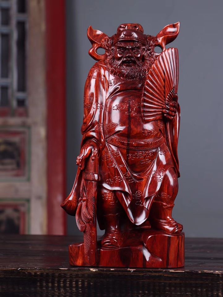 印度小葉紫檀精雕【天師鍾馗】