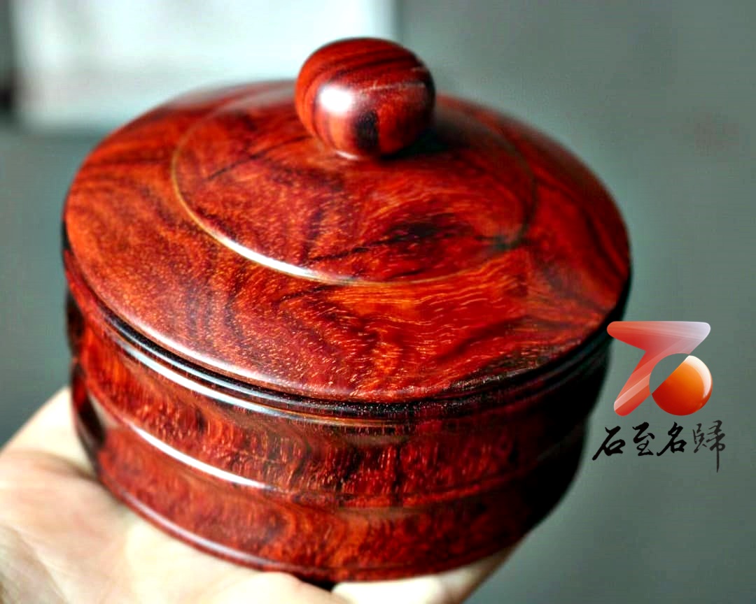 石至名歸 台灣現貨 實品在台拍攝 印度小葉紫檀一木製成【品香罐】
