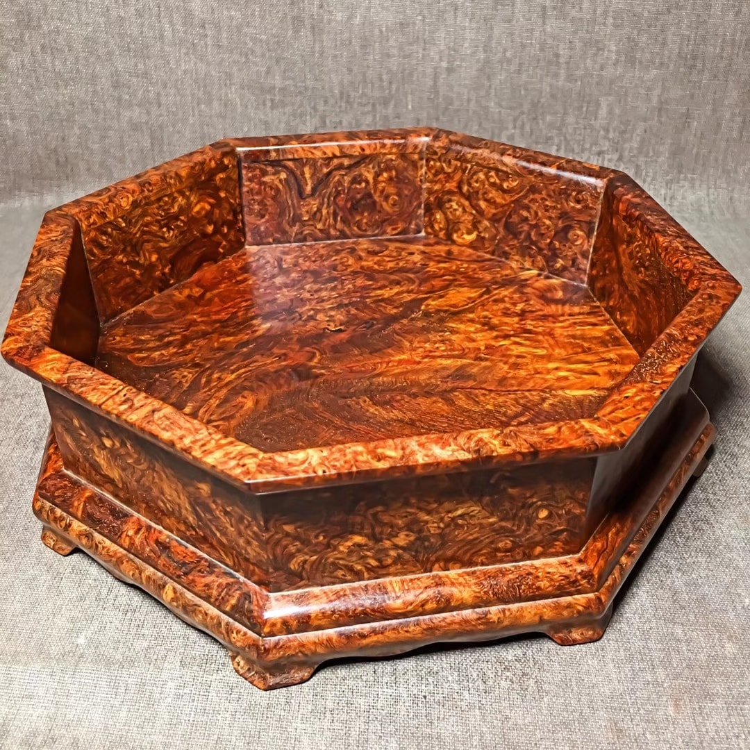 印度小葉紫檀【八角果盤】