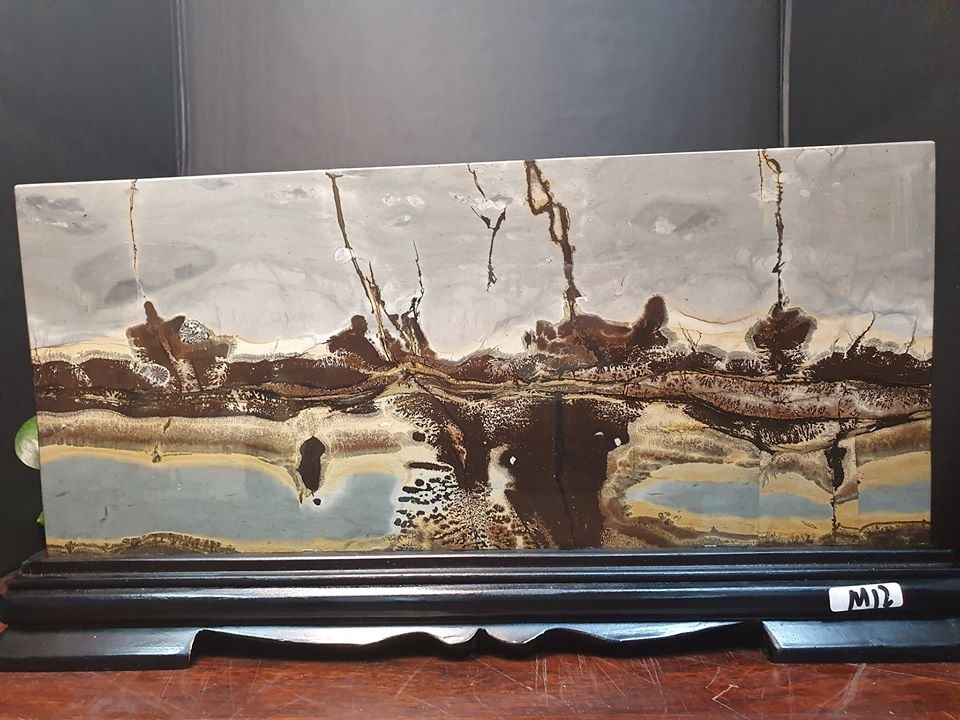 國畫石【熱帶風情】