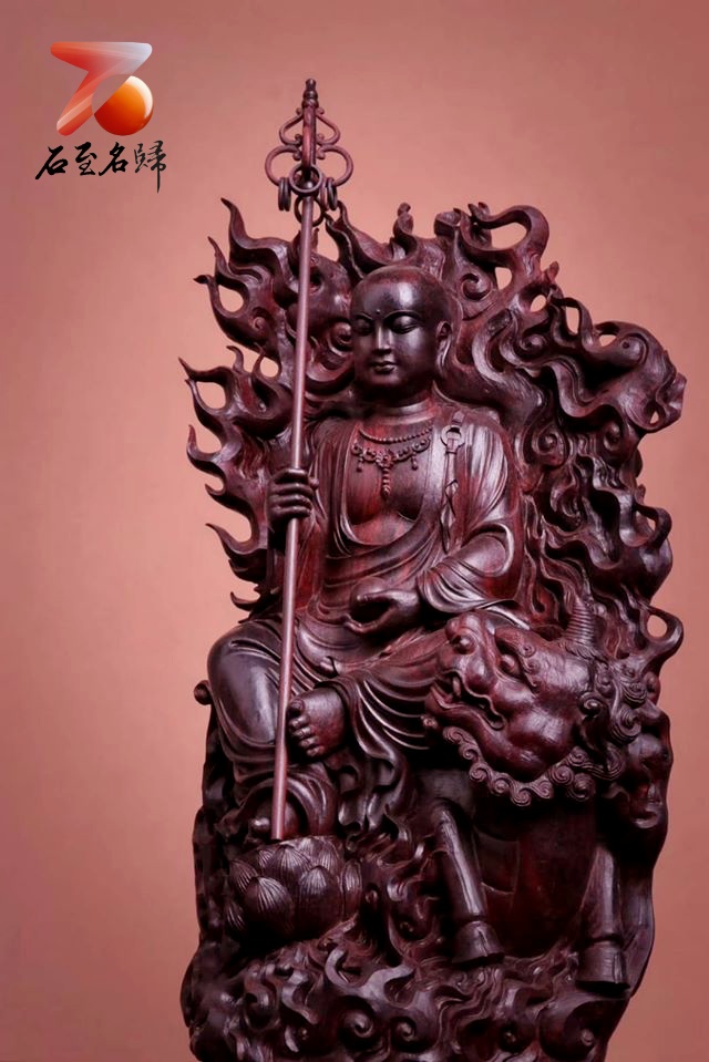 印度小葉紫檀【地藏王菩薩】 省大師親作