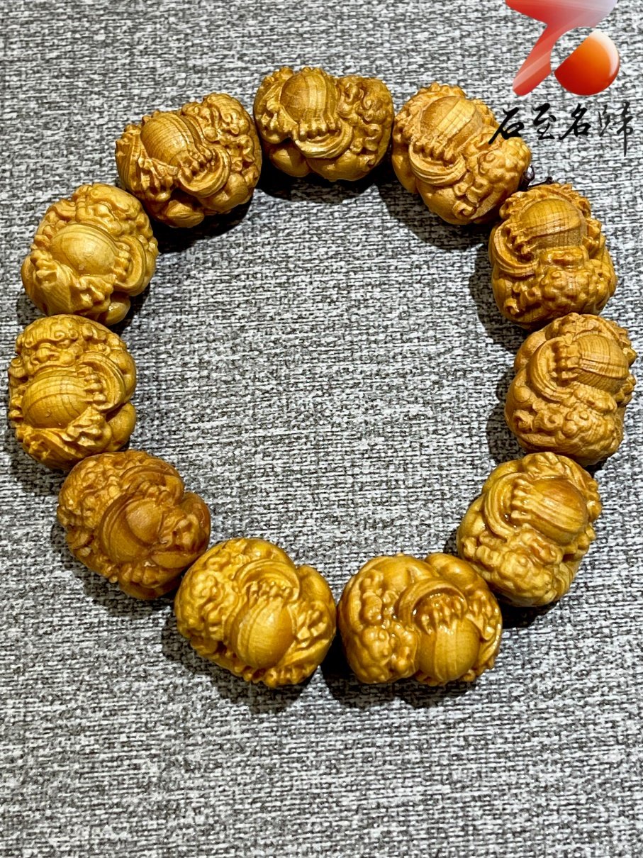 崖柏木瑞獸25mm手珠【有求必應】