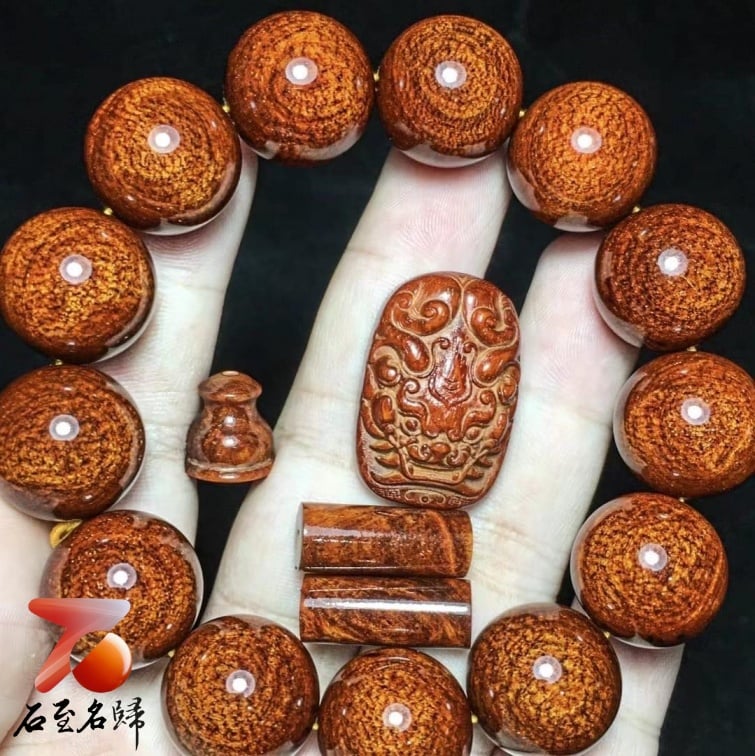 超美印度小葉紫檀18mm×13顆【貔貅】