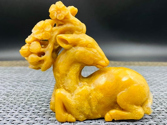 壽山石【陸路發-梅花鹿雕件】