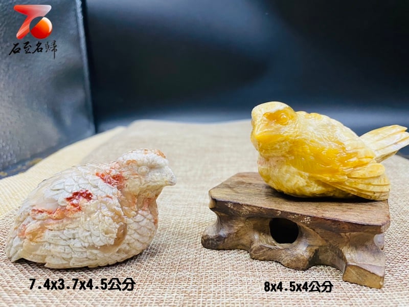 壽山石【保平安-金鵪鶉】