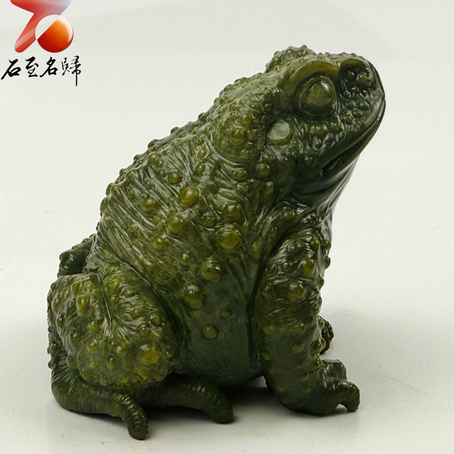 壽山稀有石種【呱呱來財】王逸文老師純手工雕刻