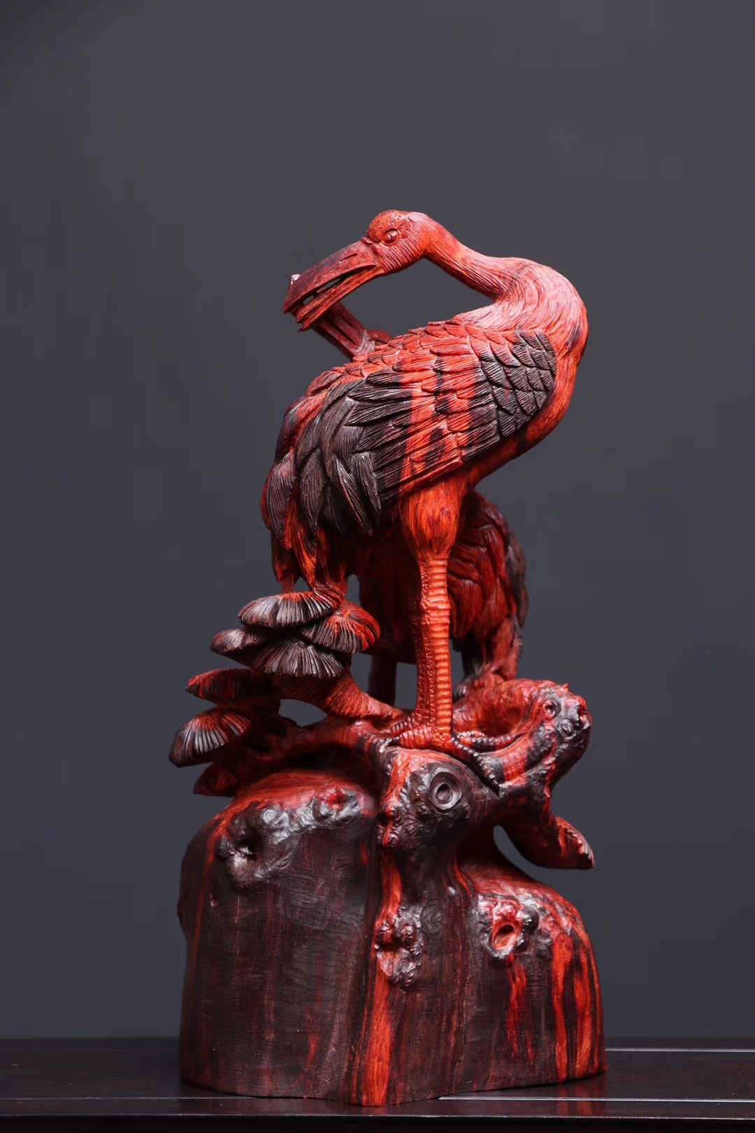 印度小葉紫檀【松鶴延年】