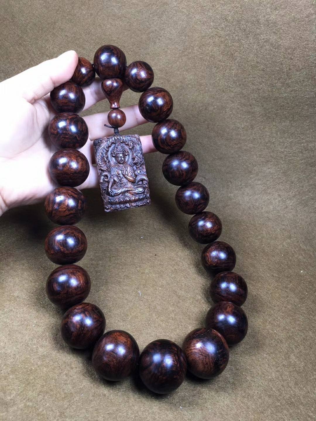 海南黃花梨-紫油梨野生老料【精品手持】一木得品