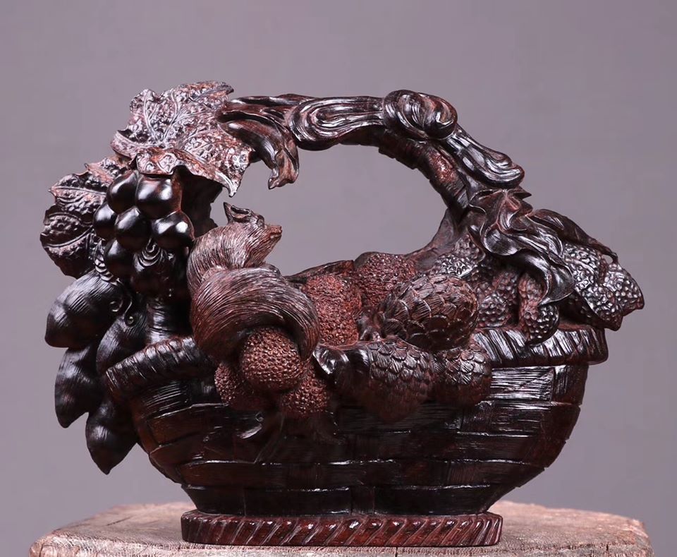 印度小葉紫檀【果籃-碩果纍纍】