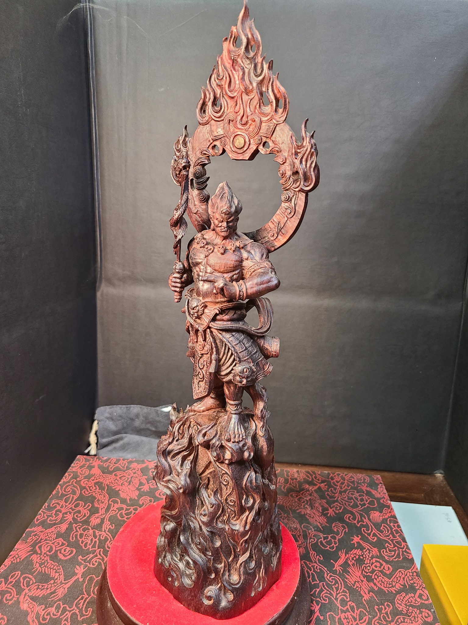 印度小葉紫檀清刀手作【不動明王】