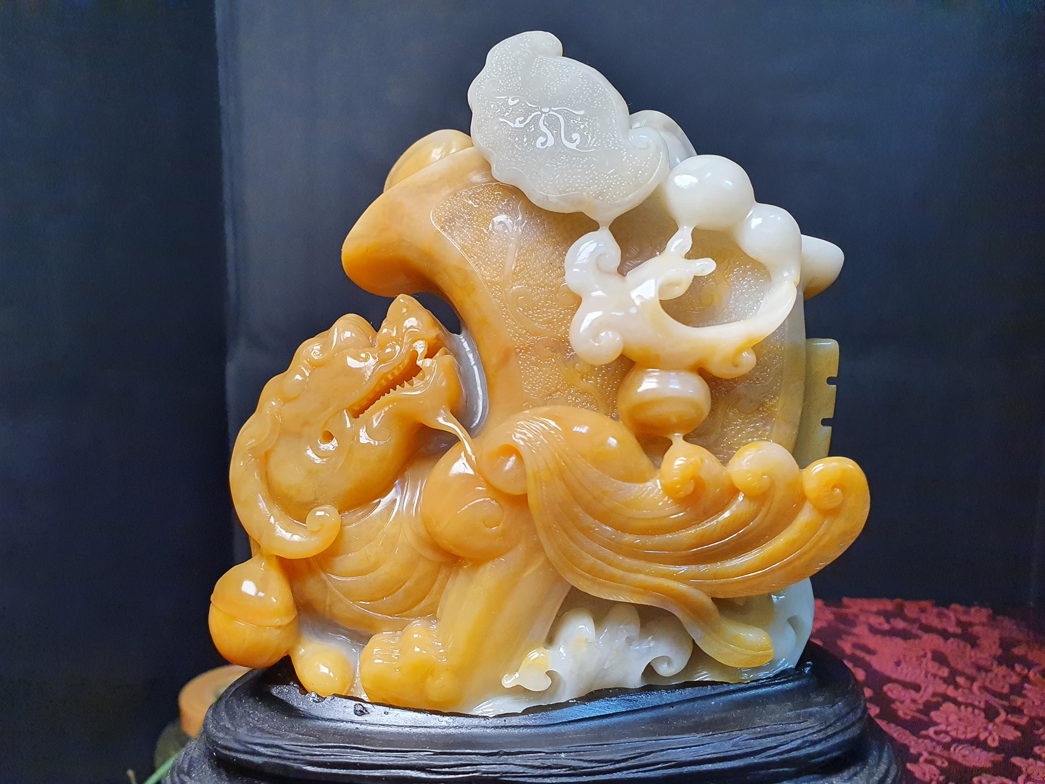 極品田黃石【招財瑞獸】