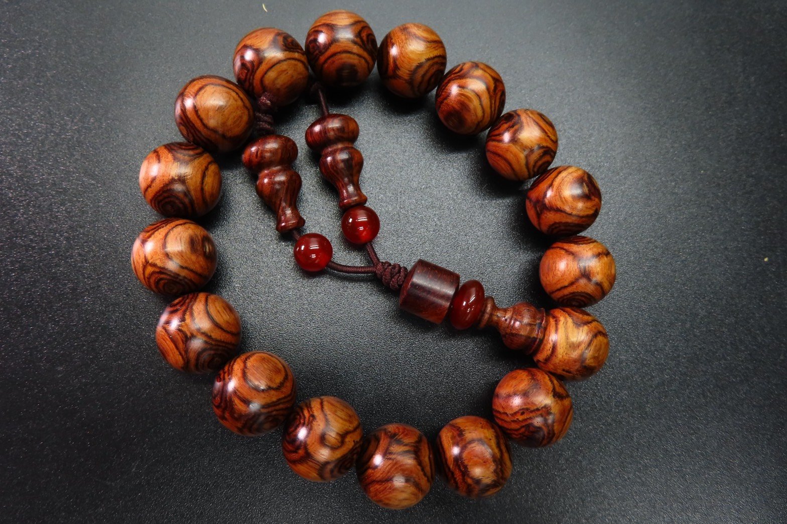 海南黃花梨 野生料虎王12mm手珠