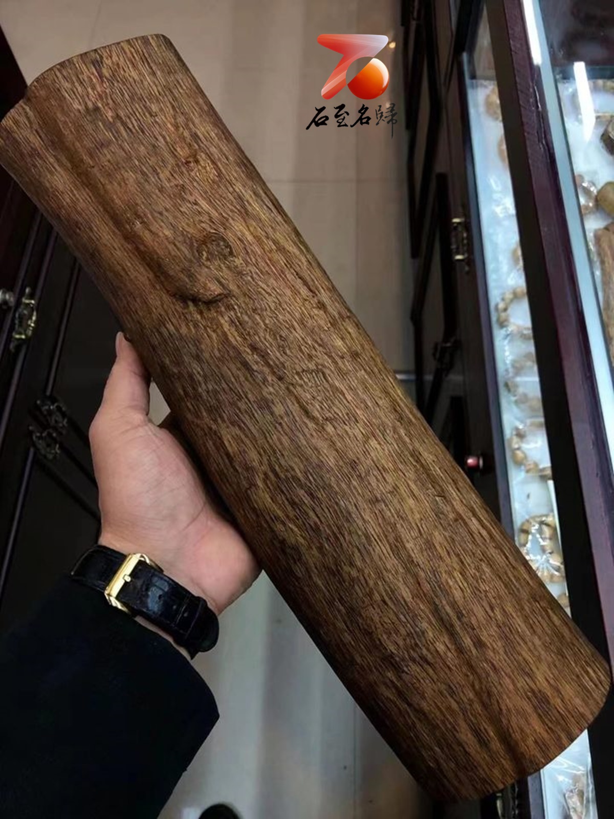 純天然達拉干沉香 黑油圓棍料