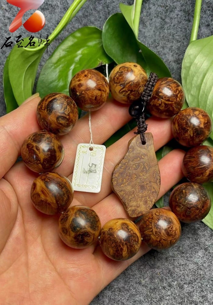 極品收藏 太行崖柏雪花瘤20mm手珠 5號