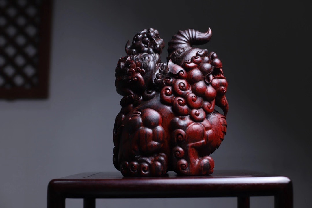 印度小葉紫檀製【大貔貅-輩輩有財】