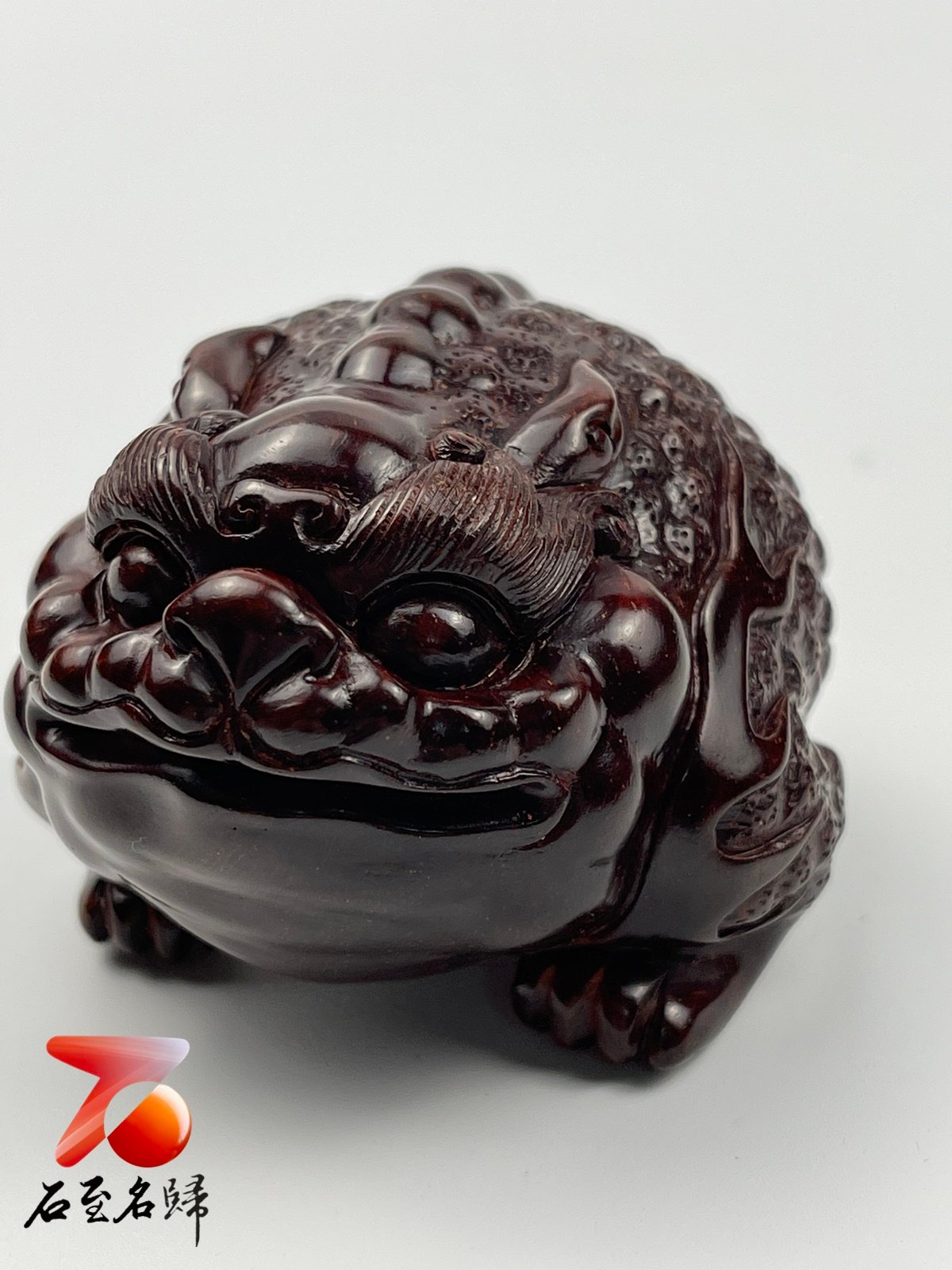 印度小葉紫檀 全二膘料 湘工手作【招財金蟾】