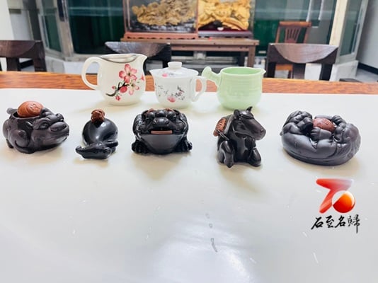 石至名歸 在台現貨 紫砂茶寵 特色紫砂茶具茶寵 紫砂茶寵手工精品陶瓷擺件 附精美禮盒