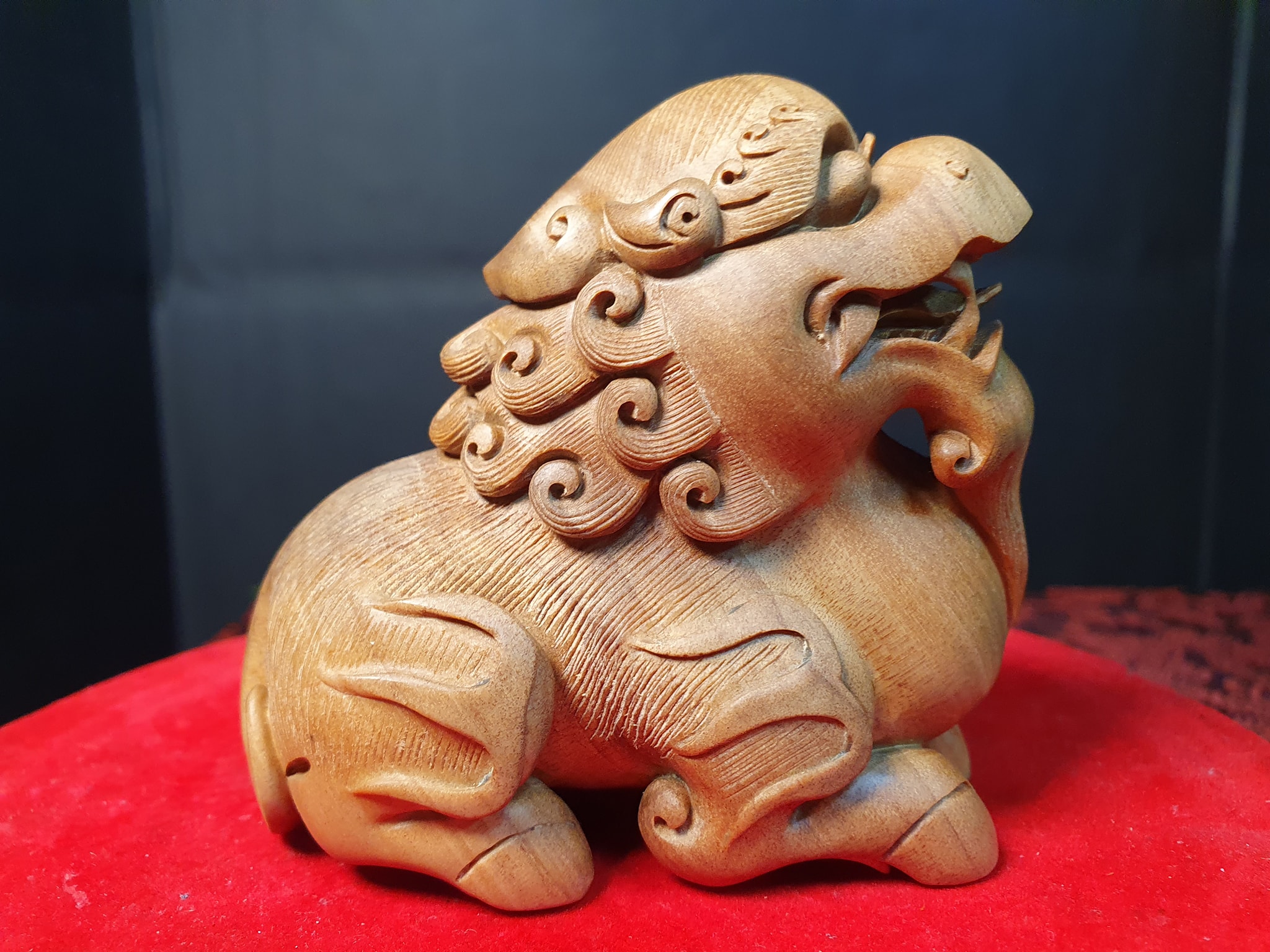 老山檀香-湘工大師手作【饕餮】