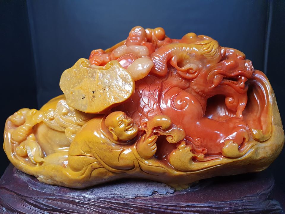 寮國田黃石【瑞壽呈祥】