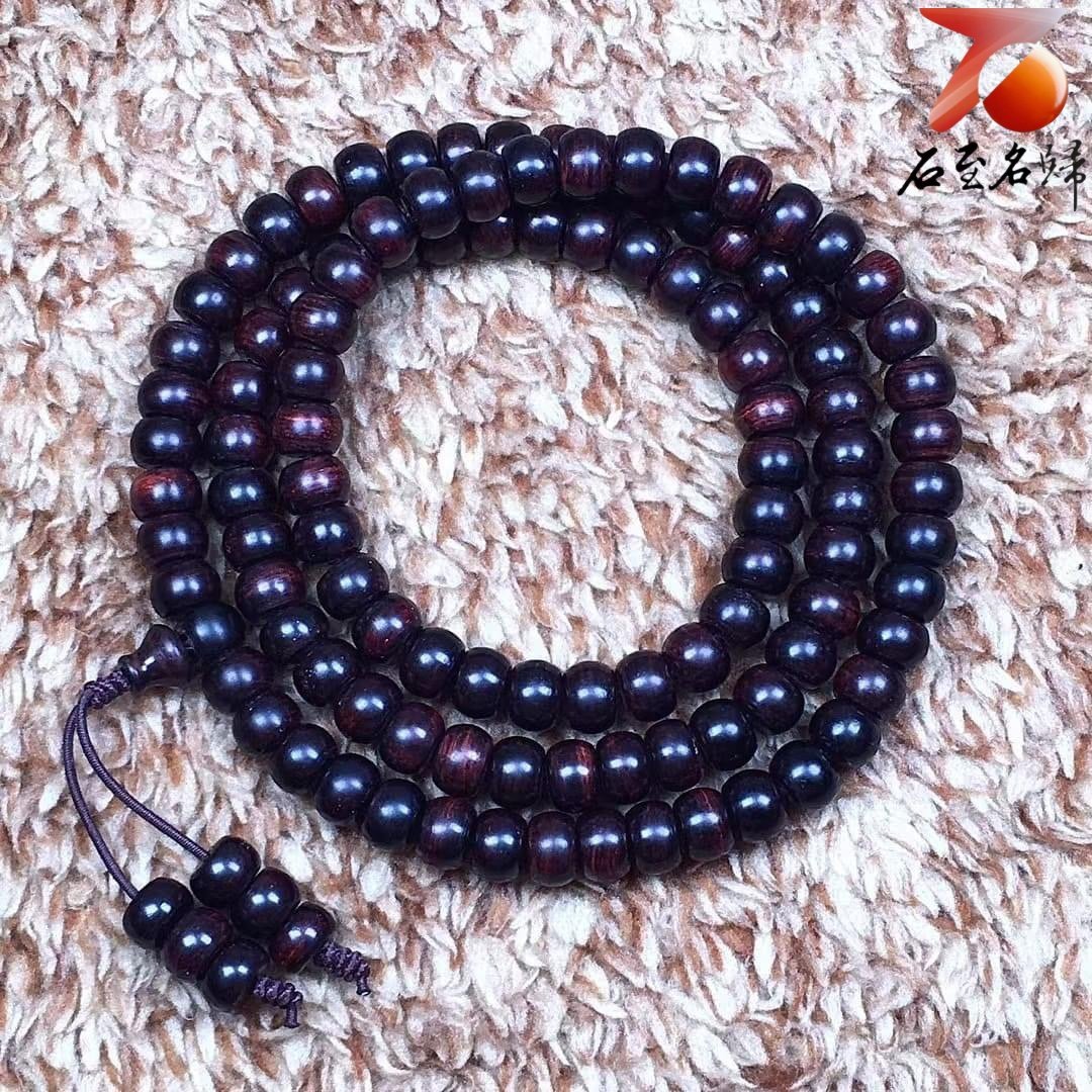 海南黃花梨 紫油梨老料5mm×7mm×108+6顆