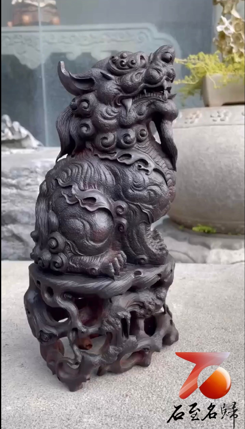 印度小葉紫檀千年高油密老料【天祿貔貅】