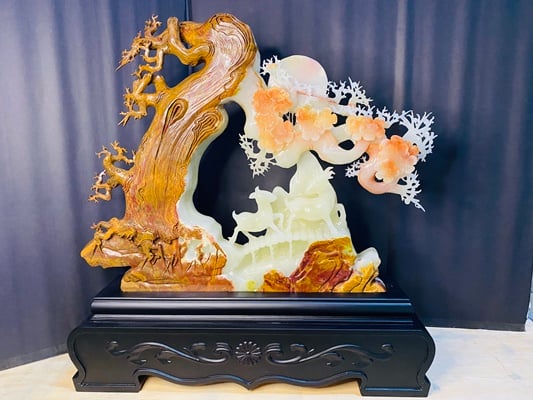 阿富汗紅花冰玉【鹿鹿發財】