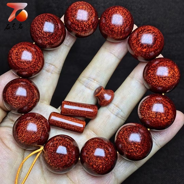 印度小葉紫檀老料製【精品雙面龍鱗】20mm手珠