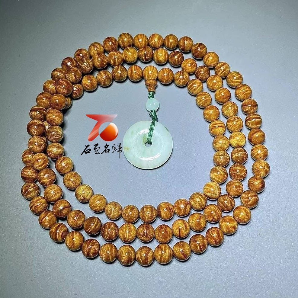金絲楠木小葉楨楠 精選龍膽瘤疤手串【龍膽映玉・平安常伴】