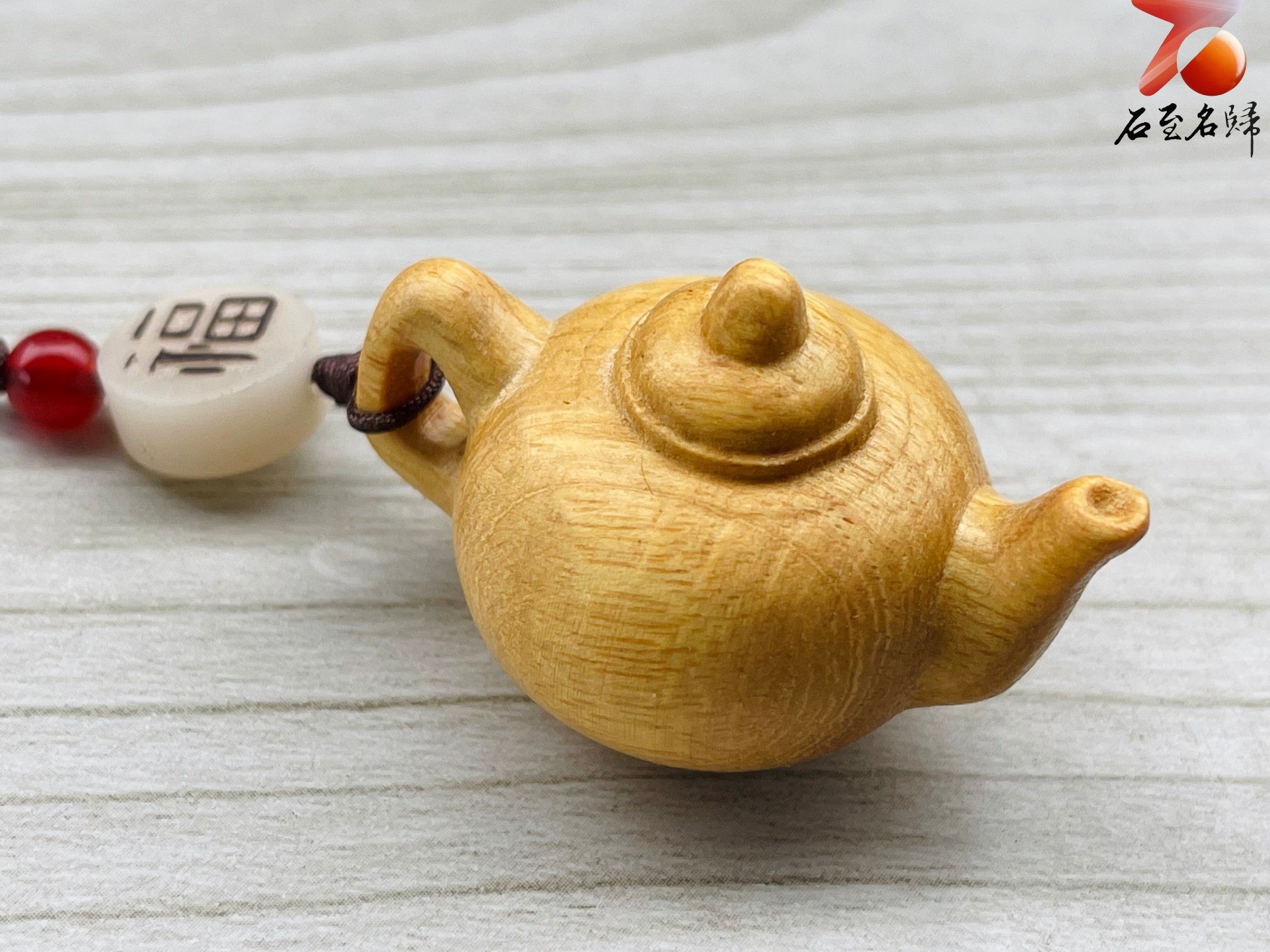 黃楊木雕件/掛件【福氣把把壺】