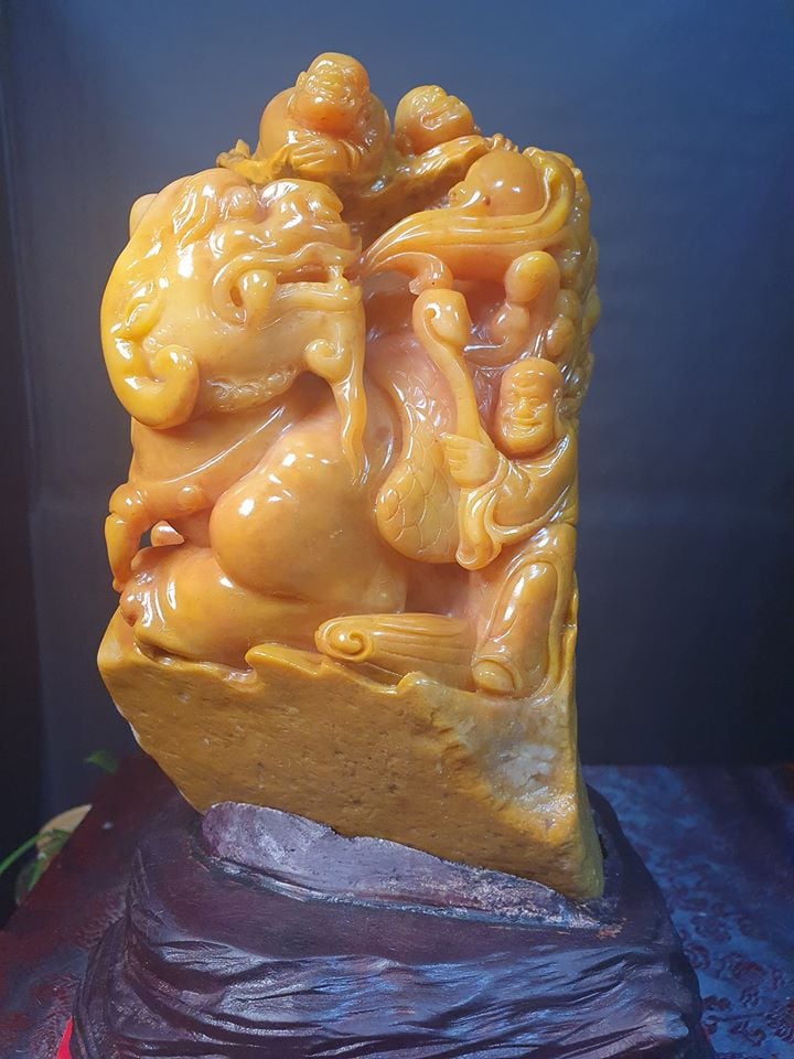 寮國北部田黃系列【招財進寶】