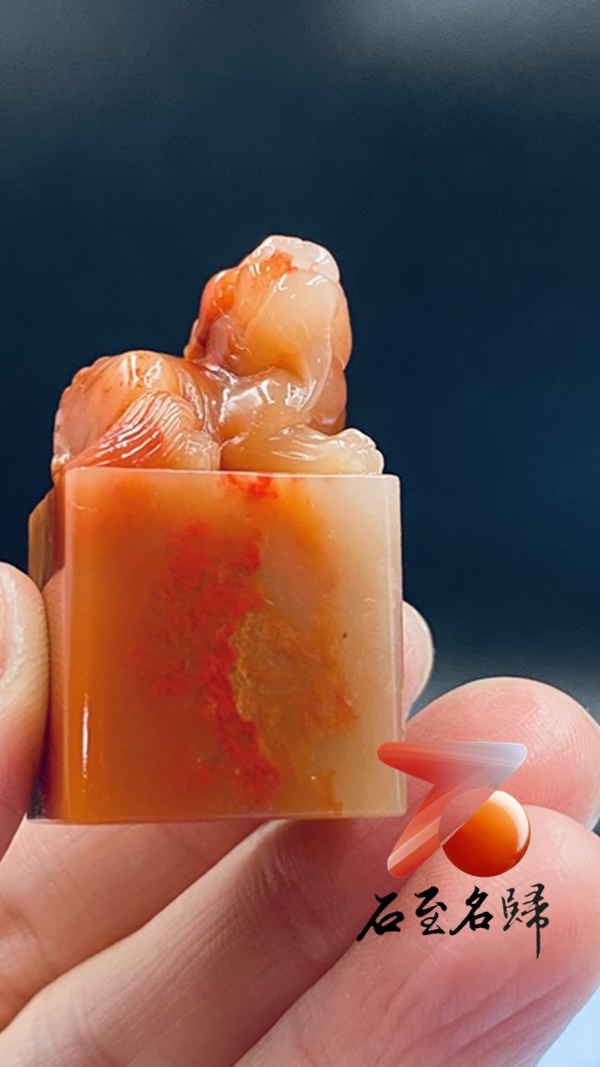 巴林芙蓉凍雞血石印章