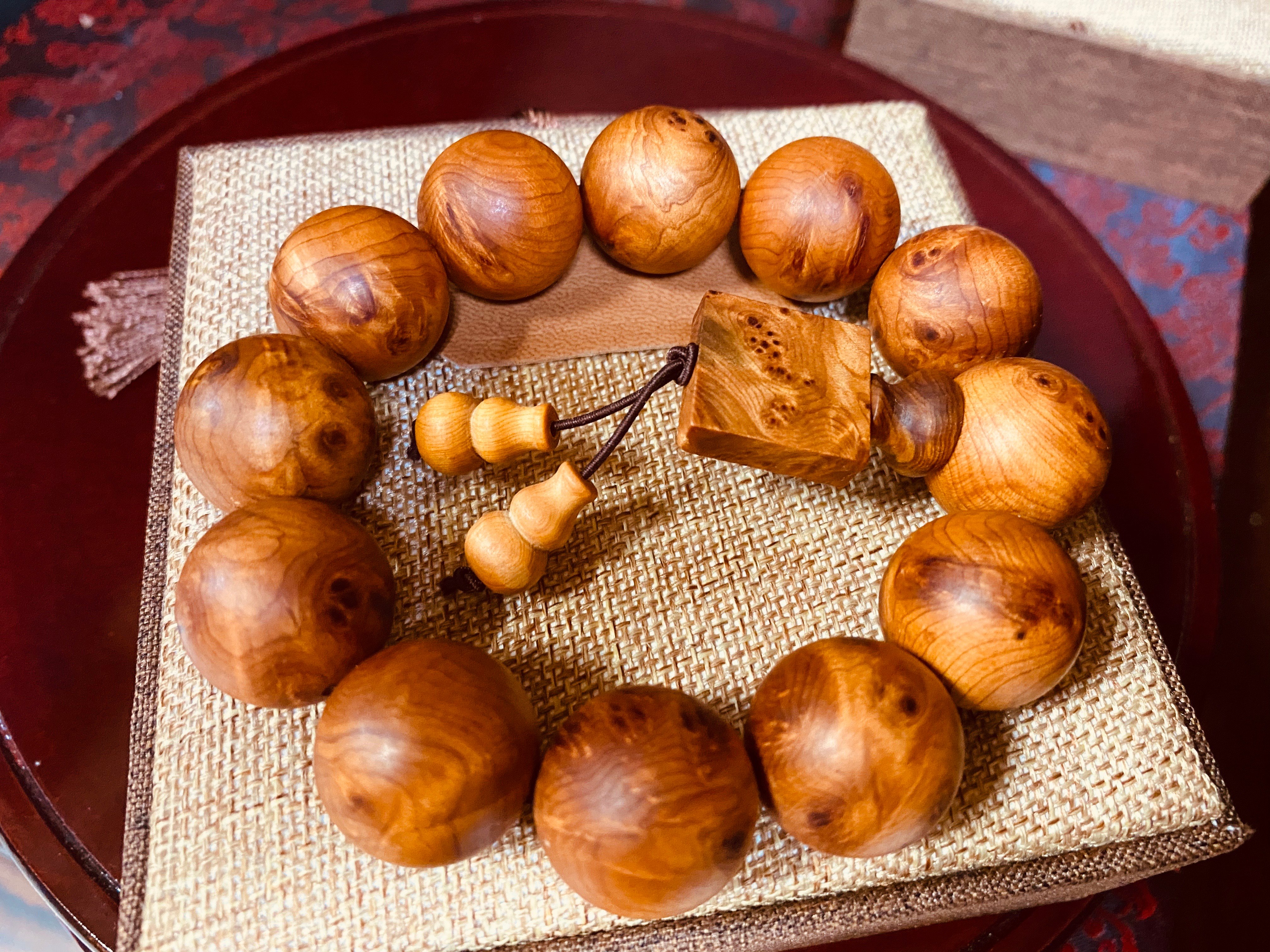 城口料 崖柏手珠20mm 