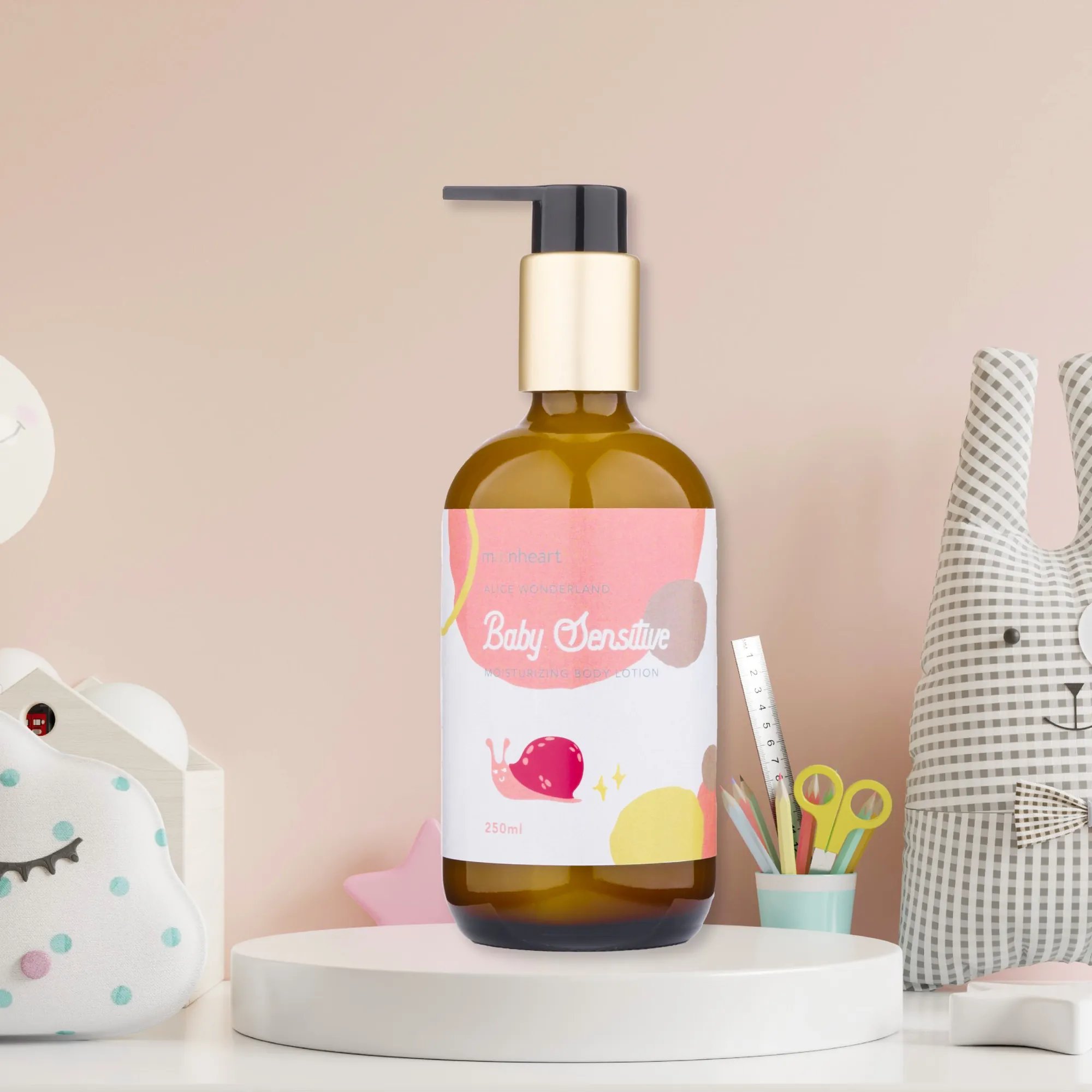 沐心心 低敏保濕乳液 粉紅蝸牛-愛麗絲仙境