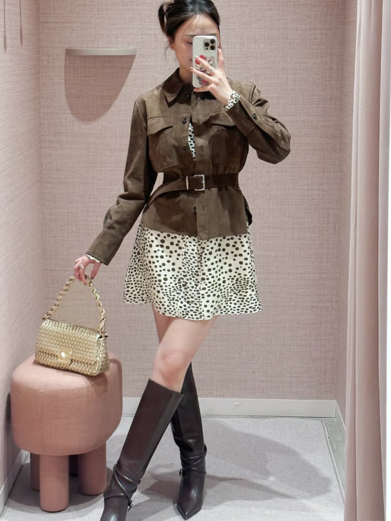 MARELLA麂皮襯衫外套