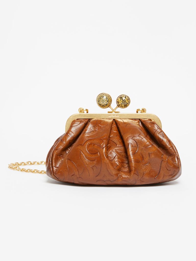 WEEKEND小羊皮西班牙壓紋甜點包