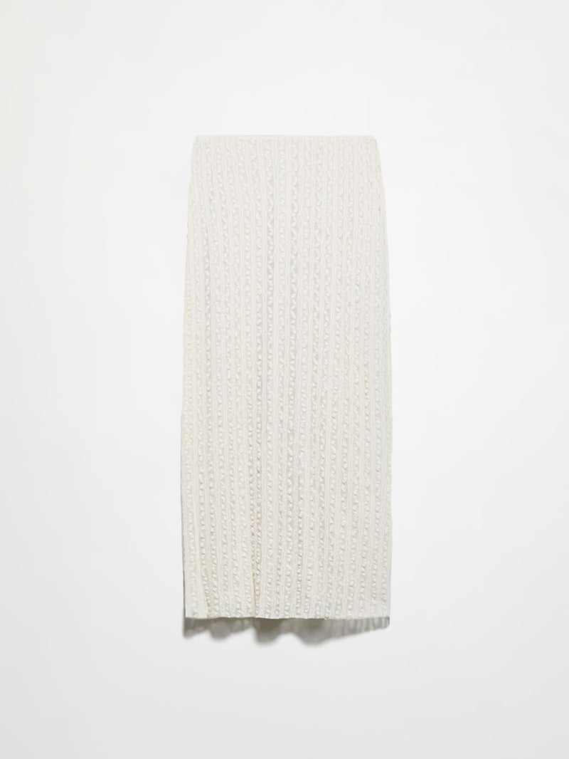 MAX&Co.蕾絲修身針織長裙