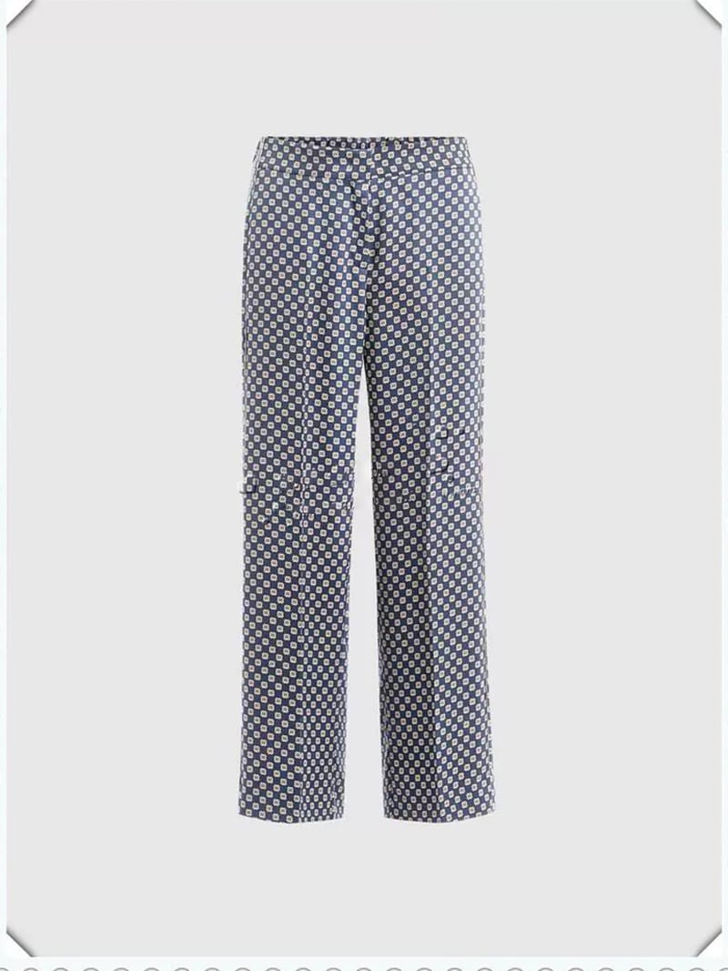 現貨MARELLA圖騰印花休閒9分長褲