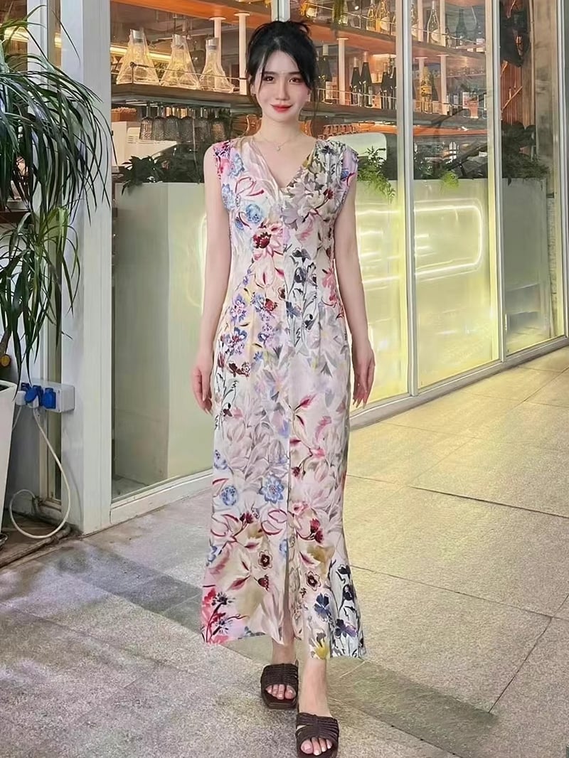 MARELLA前開衩緞面洋裝