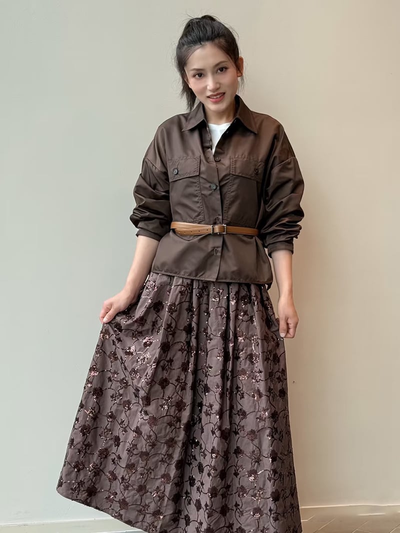 WEEKEND防水寬鬆短襯衫