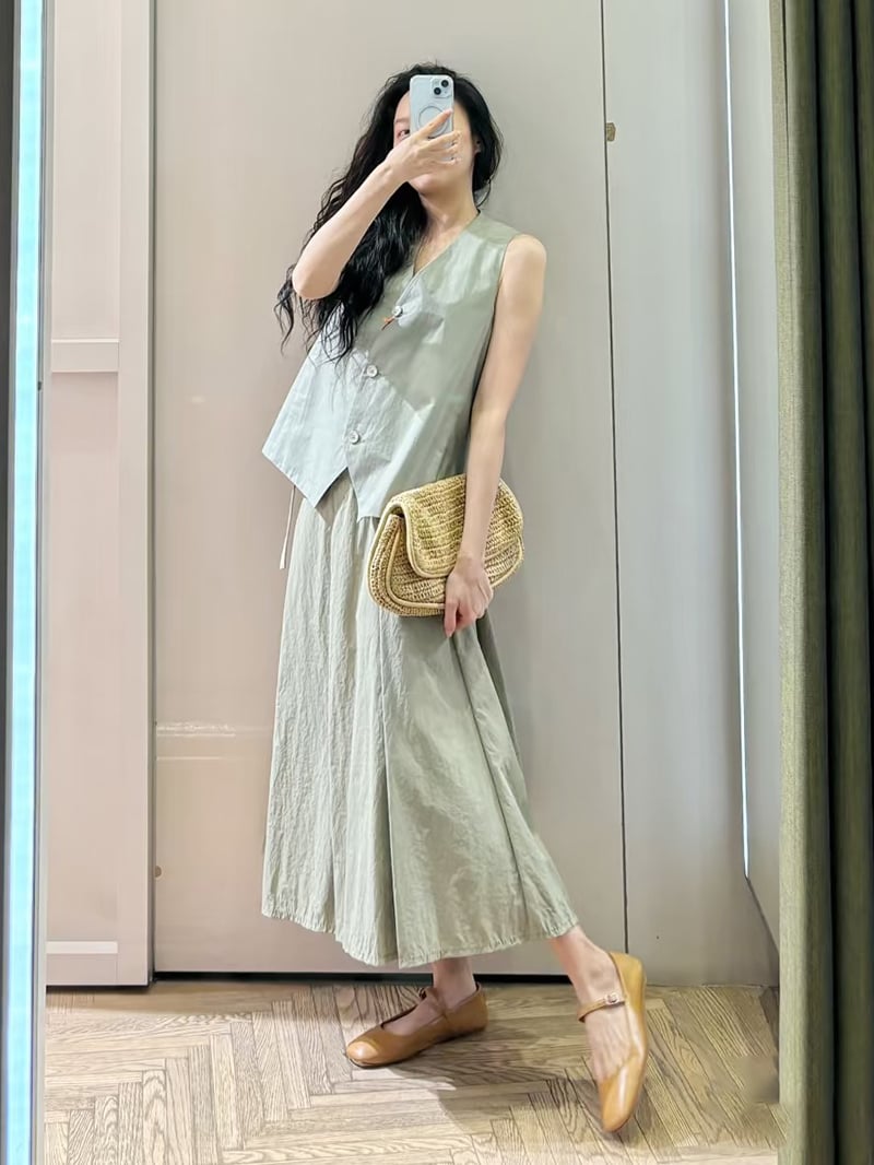 MAX&Co.微喇叭形背心