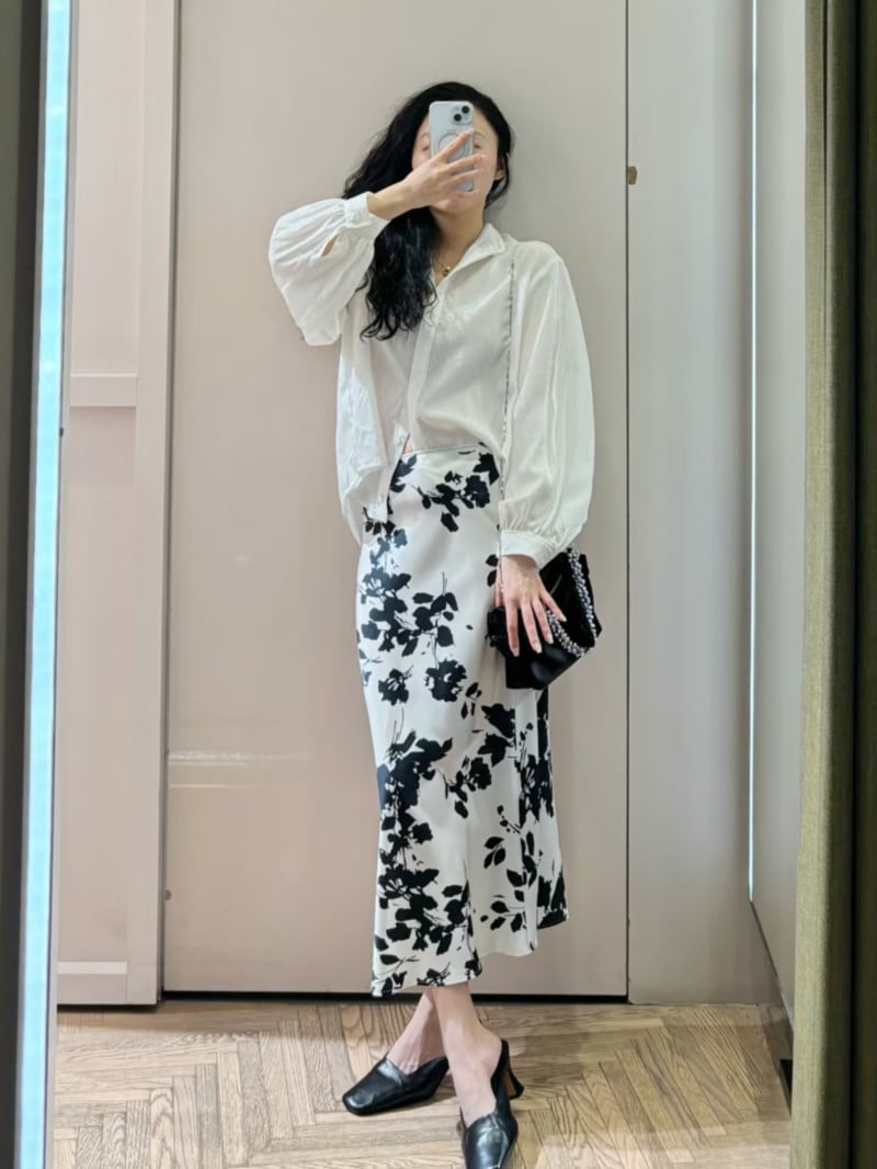 MAX&Co.疊穿設計二合一長裙