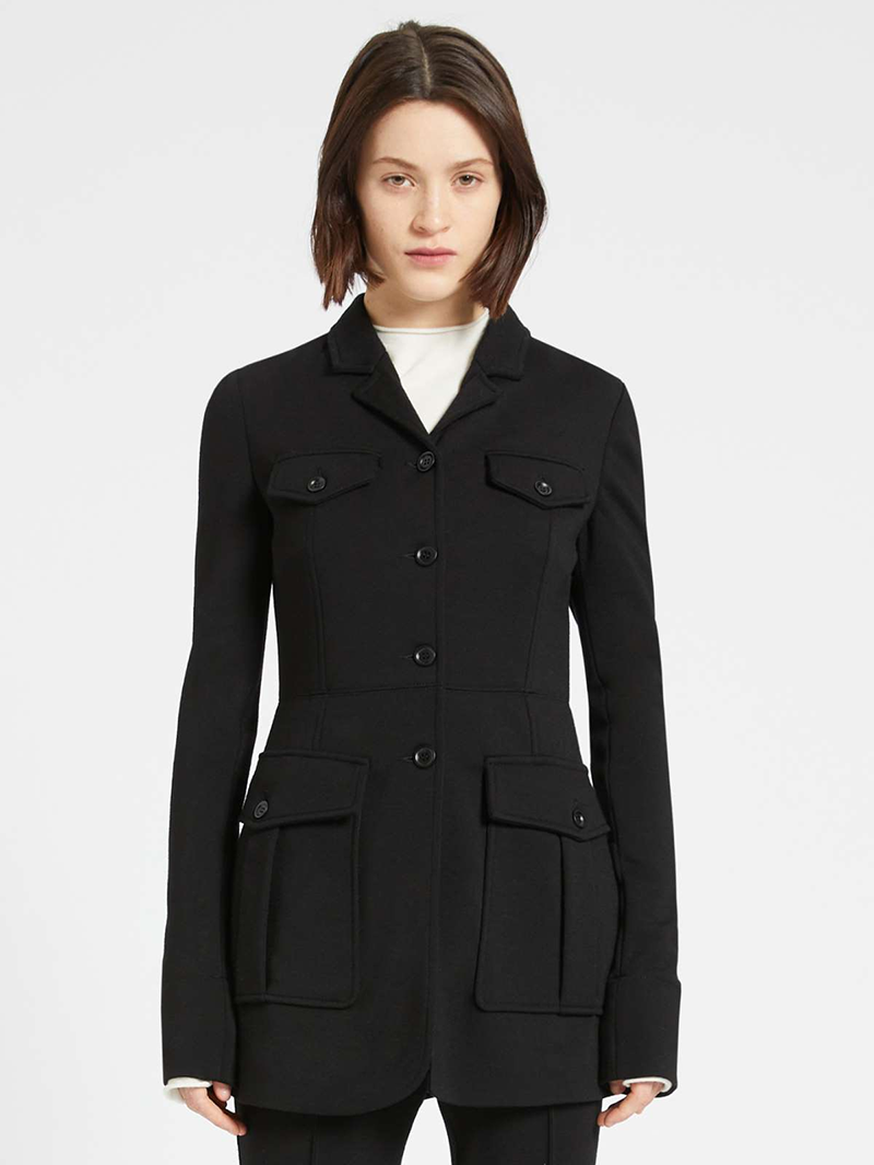 現貨SPORTMAX羊毛修身短大衣