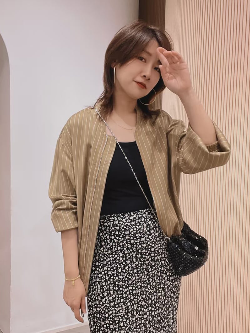 MAX&Co.細條紋薄外套