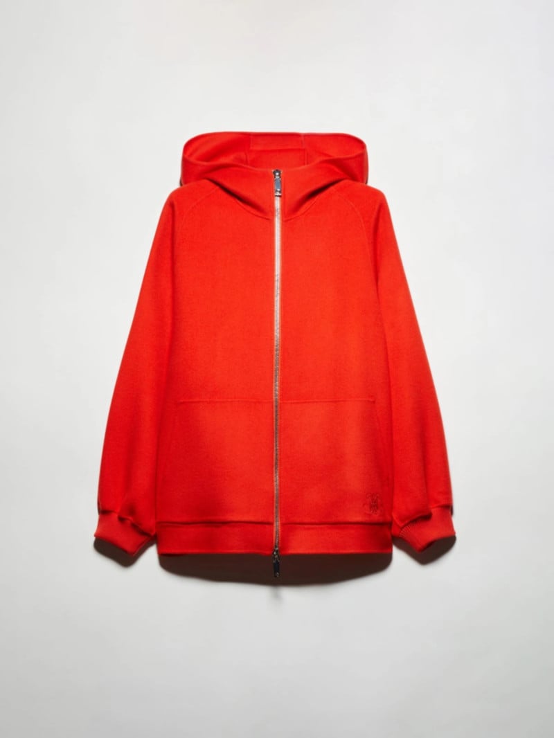 MAX&Co.羊毛羊絨混紡寬鬆連帽外套