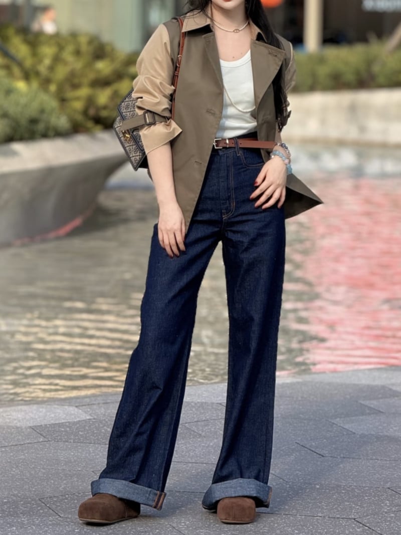 WEEKEND經典款短版雙排扣風衣