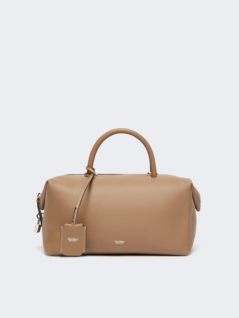 MaxMara經典款小牛皮中型箱體手提包