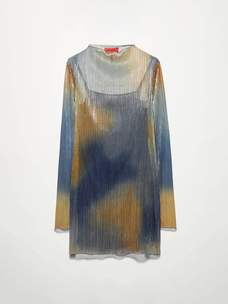 MAX&Co.渲染印花薄紗洋裝